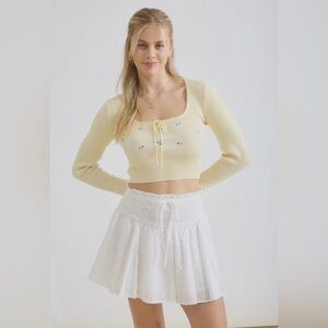 🆕🤍STACI YELLOW FLORAL TOP